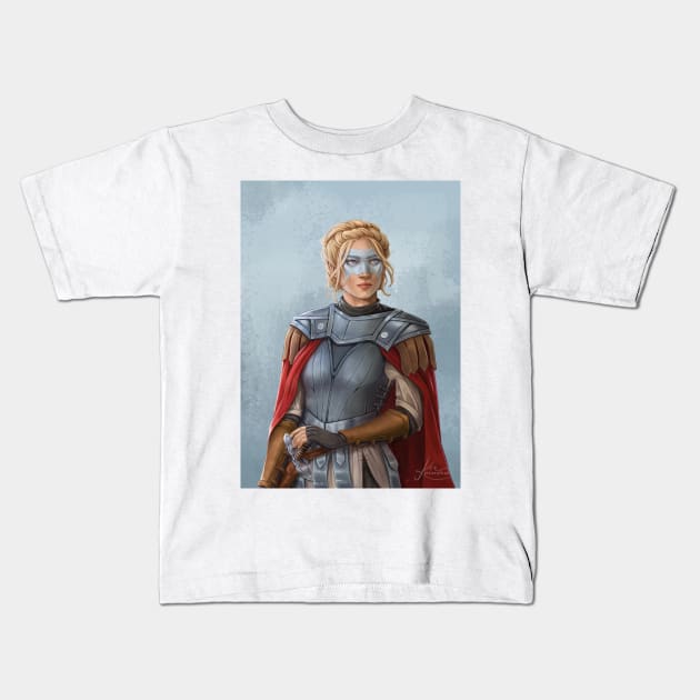 Helene Aquila Kids T-Shirt by Arts of Kae